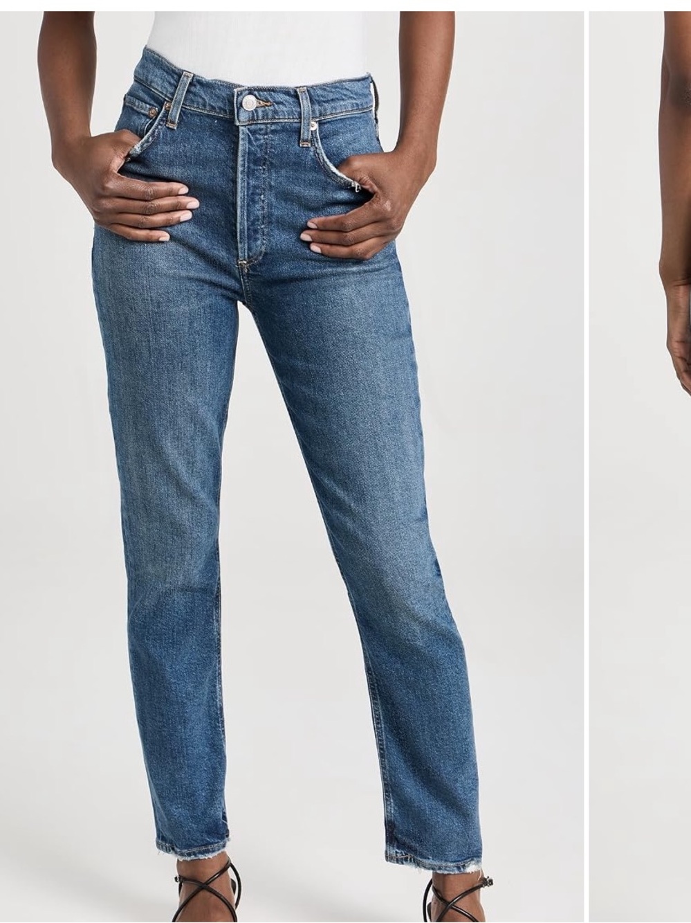 AGOLDE Riley Long: High Rise Straight Jeans Sz 27